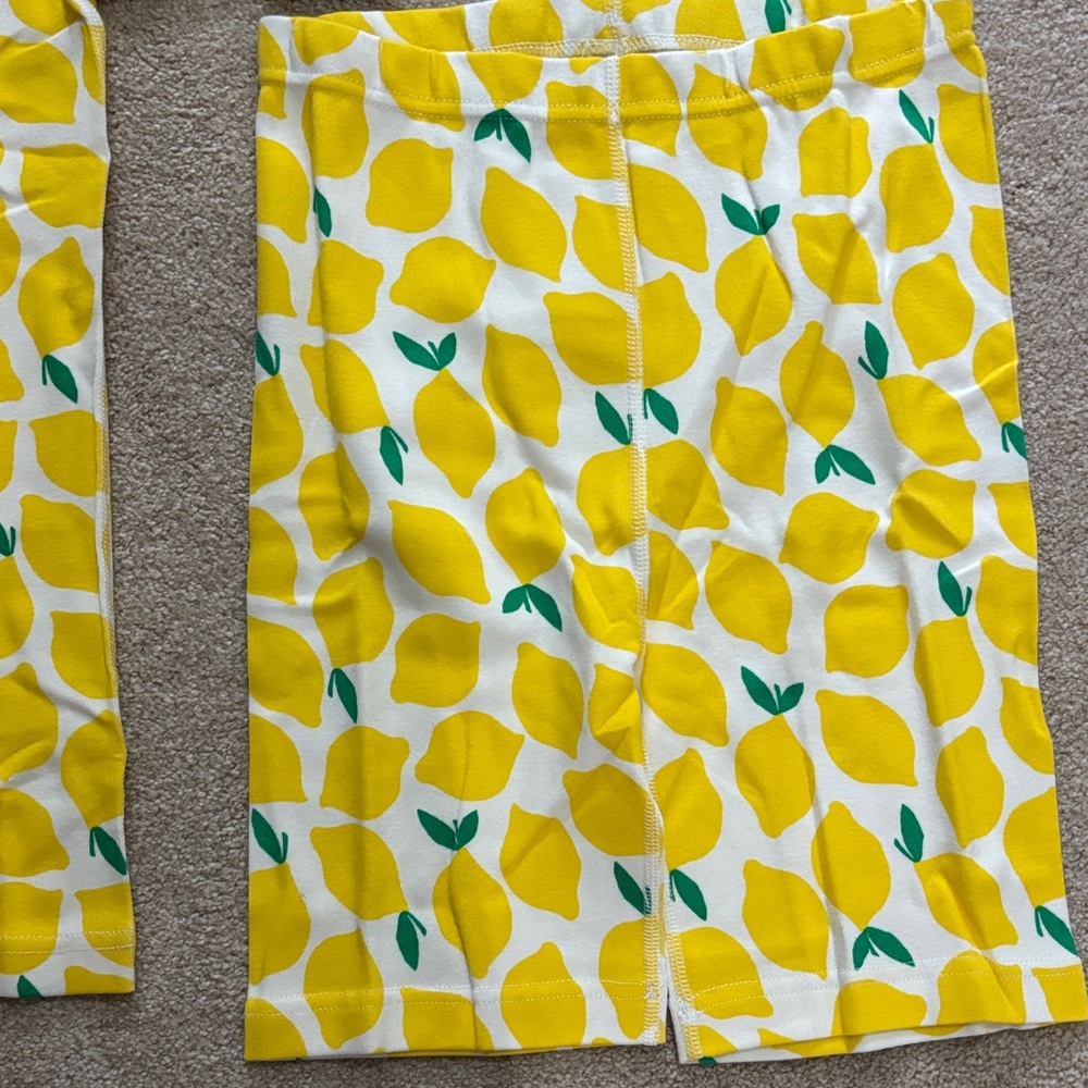 Hanna Andersson Lemon Print Short Sleeve Pajama Set, Size 14-16, 160cm - Picture 4 of 5